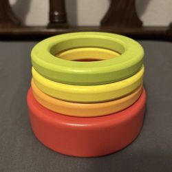 Lovevery Explorer Play Kit REPLACEMENT Base & Stacking Rings Orange Yellow Green