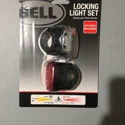 Bell Locking Light Set with Batteries Included/30 Lumens Front Light Brightness& 4 Lumens Back Light Brightness