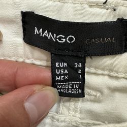 Mango Pant. Off White Color Size XS. Good Conditions.
