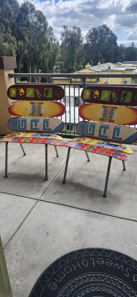 Retro GAP SKATEBOARD CHAIRS One Of A Kind!
