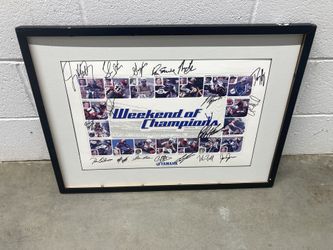 Framed Signed Motorcycle Racing Legends Weekend of Champions 2002