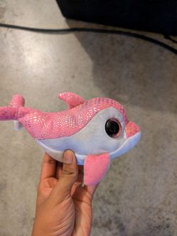 Ty Beanie Boo Pink Dolphin Plush