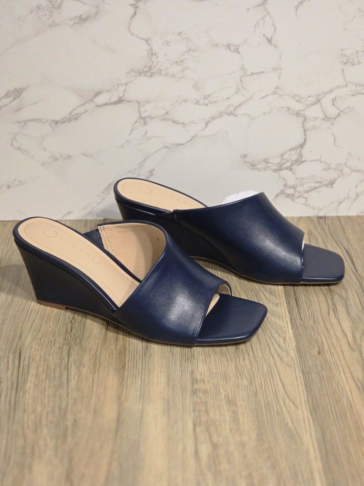 Journee Womens Clementine Wedge Sandals