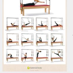 NEW Balanced Body Pilates Posters-framed