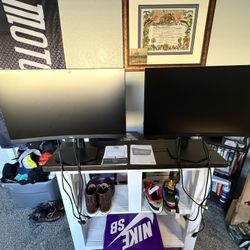 2 AOC, 27” Curved Gaming Monitors