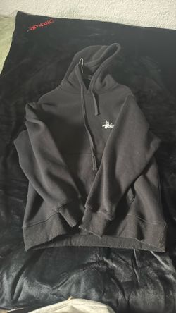 stussy black hoodie