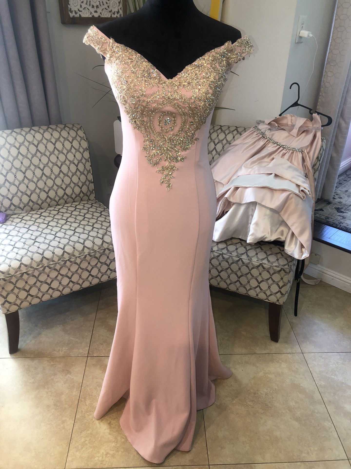 Formal Blush Pink Dress