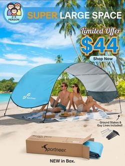 Sportneer Beach Tent Sun Shelter