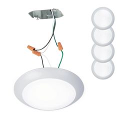Savoy House - 6-2000-7-WH - 13W LED Disc Light-1.3 Inches Tall and 7.48 Inches Wide Ceiling Lights bulbs 40 Pack