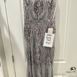 Silver & Pewter Evening Dress