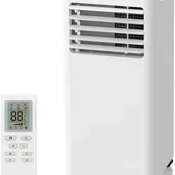 Portable Air Conditioners 8000 BTU,Quiet Portable AC Units for Rooms 3-IN-1 Cools Up to 500 Sq.Ft with Dehumidifier,Fan,Remote Control,24H Timer,Sleep