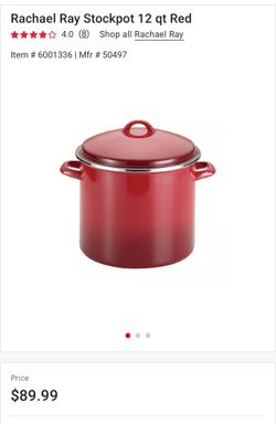 Rachael Ray Stockpot 12 qt Red