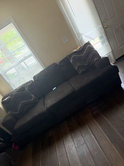 Love Seat And Couch With Table