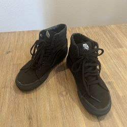 Black High Top Vans Women’s Size 6.5