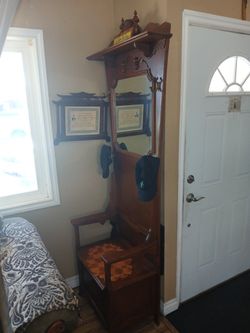 Entry Way BENCH Mirror