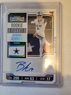 2023 Contenders RC Rookie Brandon Aubrey Auto #/17