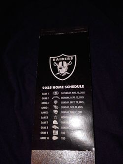 RAIDERS TICKETS MON SEPT 15 SEC 442-$200each