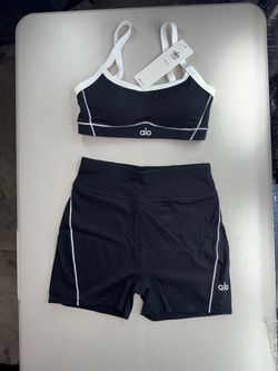 Alo Yoga Sports Bra and Shorts Set