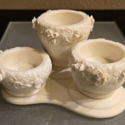 PartyLite New Rose Garden Urn Tealight Candle Holder