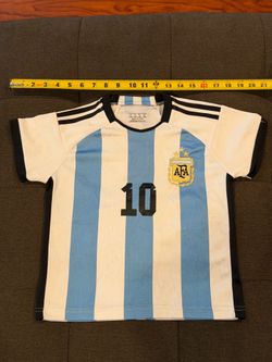 Lionel Messi #10 Argentina National Team Home Soccer Jersey Youth Size 20