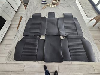 Black Faux Leather Seat Covers