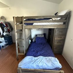 Bunk Bed / Desk And Dresser Set - Reduced Price!! 