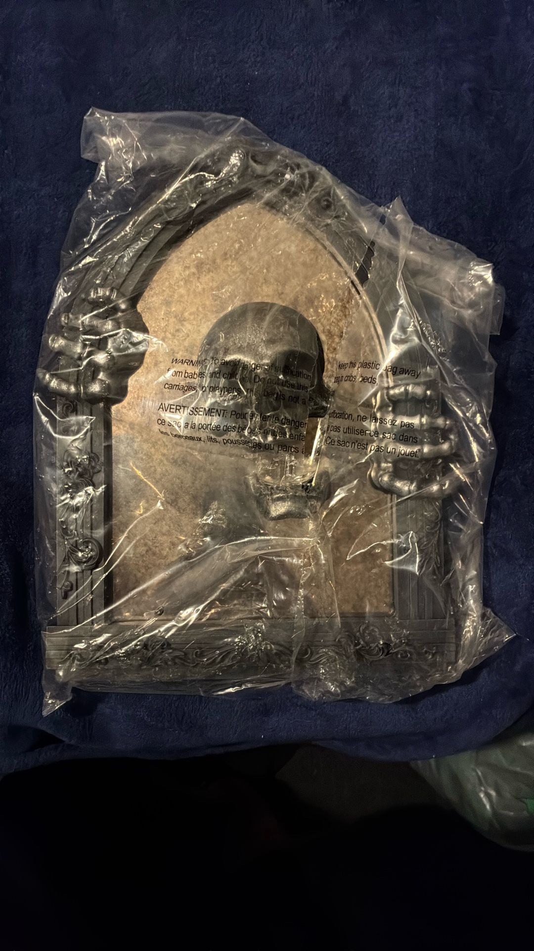Halloween Decoration, Skull Mirror Sign Brand New