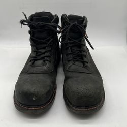 WORX By Red Wings Men’s Black Leather Steel Toe Lace Up Work Boots Sz 12 M