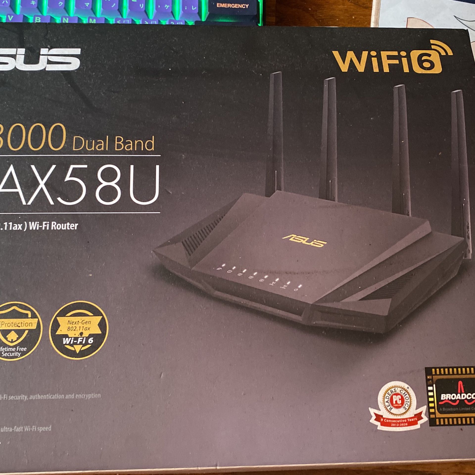 forråde Socialisme jøde Asus RT-AX58u AX3000 Dual Band Wi-Fi 6 Router for Sale in Compton, CA -  OfferUp