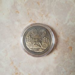 Yes No Double Sided Coin, Divination Oracle Token, Mystical Decision Coin, Occult, Metaphysics