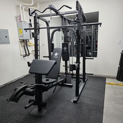 Smith Machine 2001 | Multi-Use Adj Bench | Gym Equipment | Fitness | Squat Rack | Excercise |🔴WEIGHTS AND BARBELL SOLD SEPARATELY 🔴 FREE DELIVERY 🚚