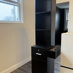  BLACK SHELF + CABINET