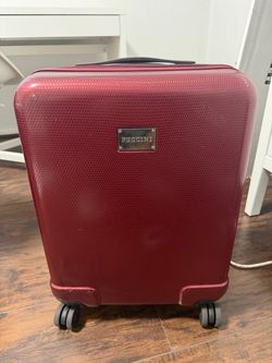 Puccini Red Hard Shell Carry-On Suitcase