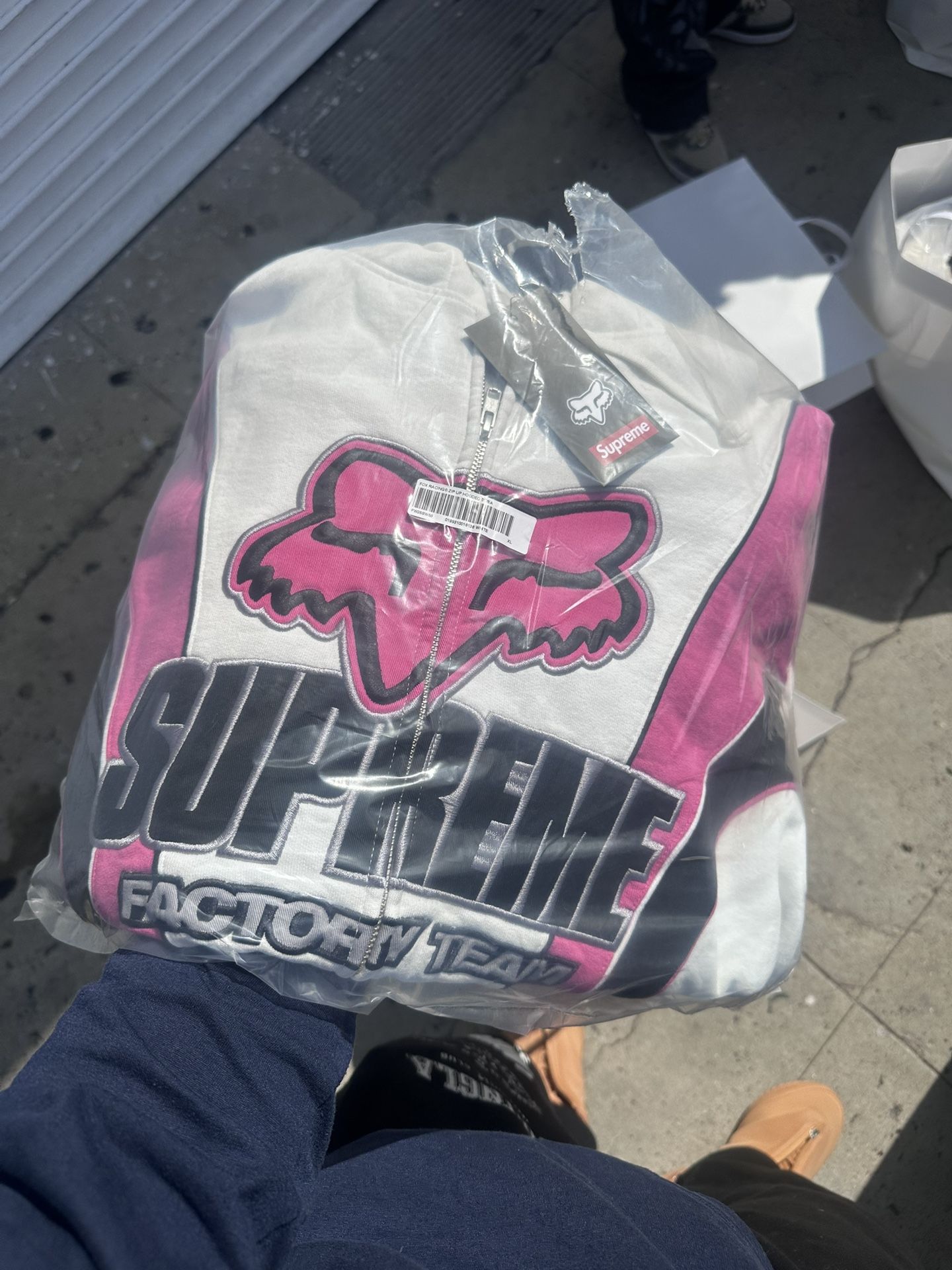 Supreme Fox Racing Zip Up Hoodie