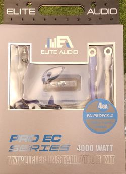 Elite Audio PROECK-4 4G OFC Amplifier Installation Kit With RCAs