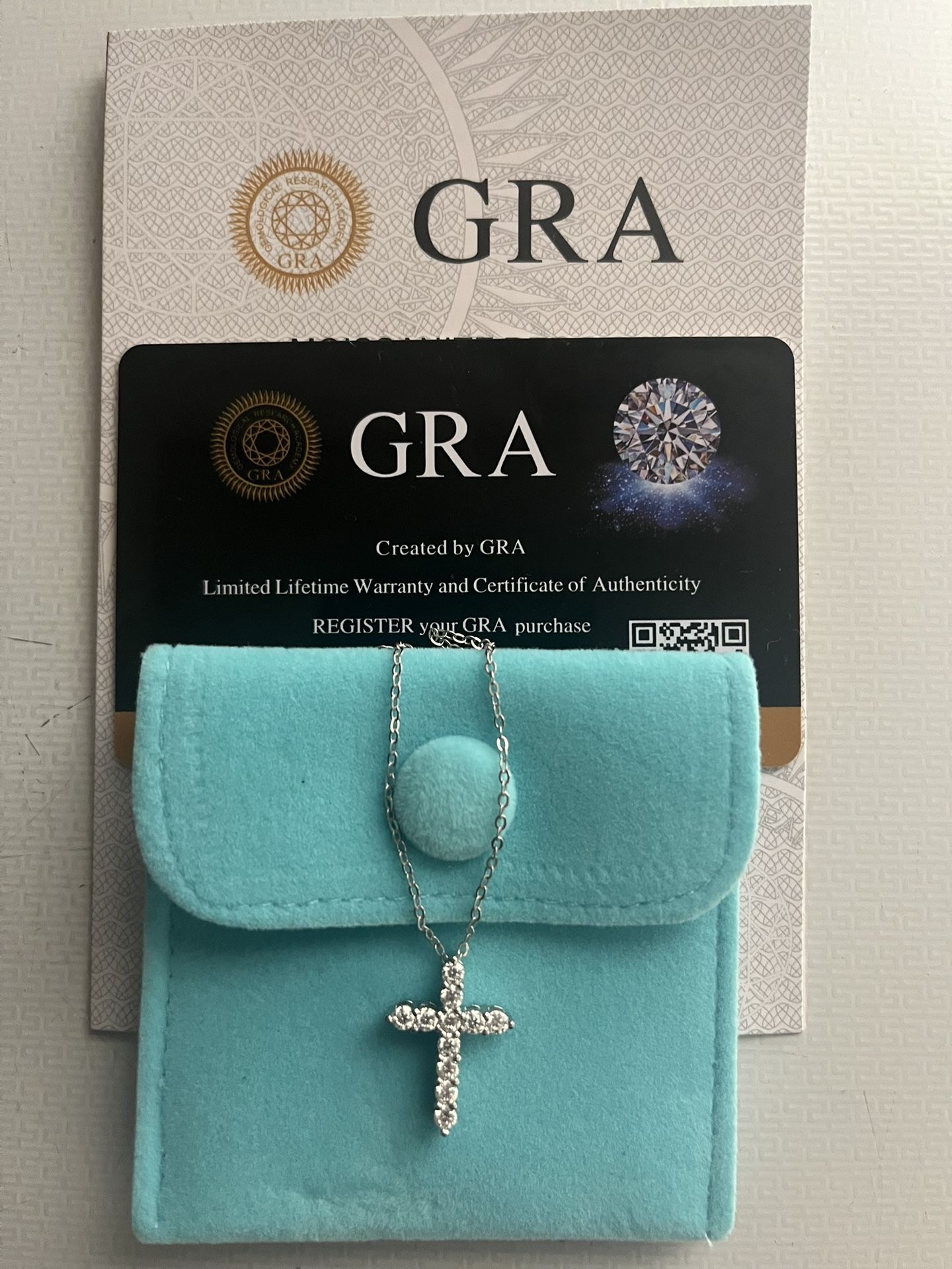 MOISSANITE CROSS NECKLACE