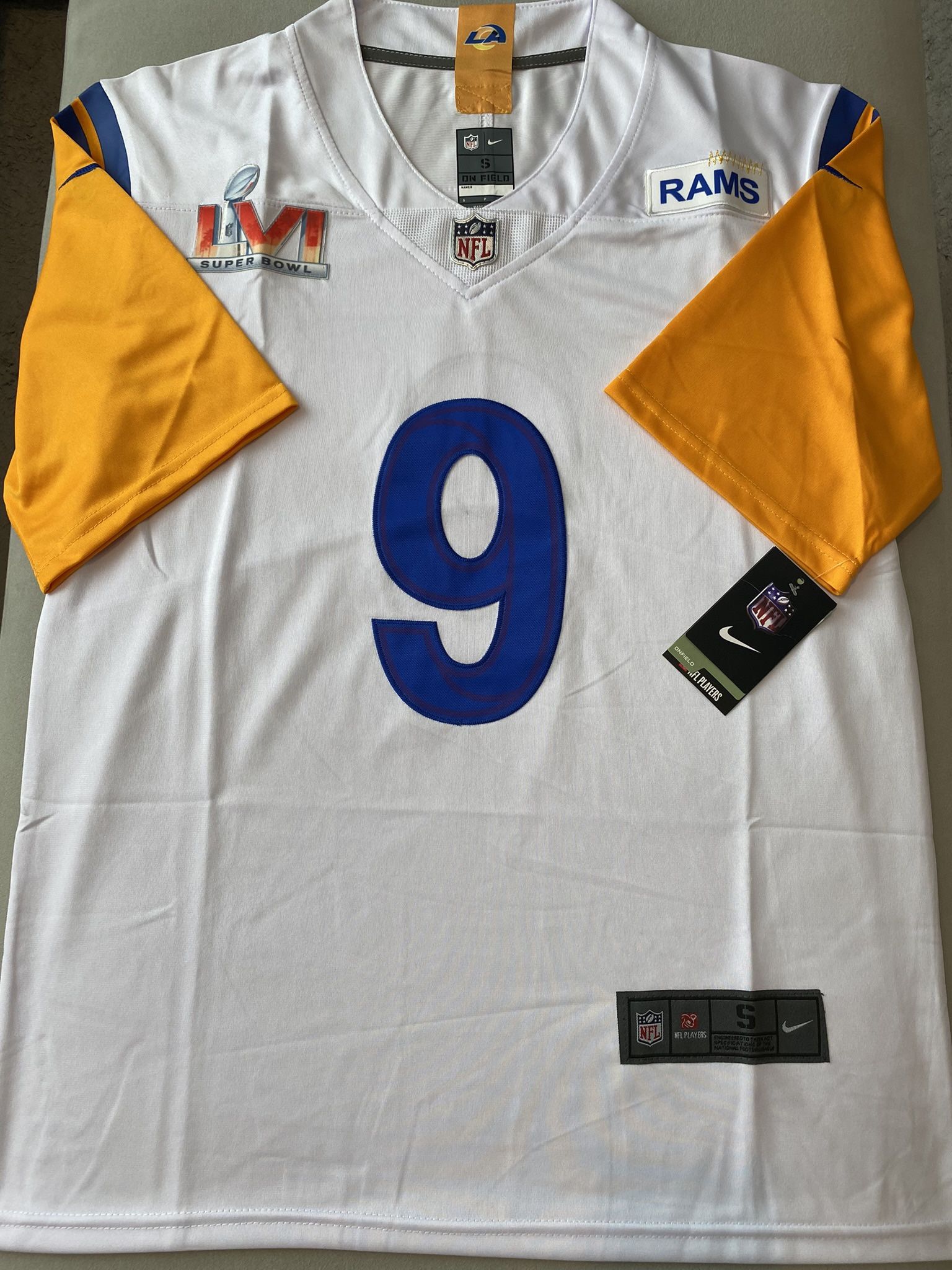 NFL Los Angeles Rams Matthew Stafford Super Bowl jersey 
