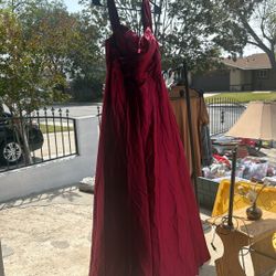 Prom Dress Burgandy Size 8