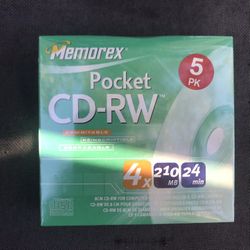 Memorex Pocket CD RW 5 PK