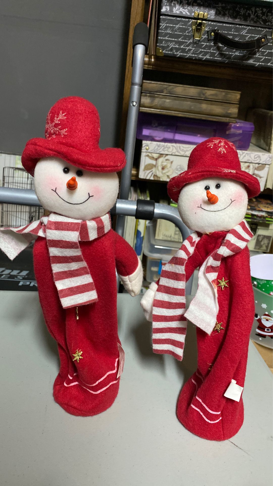 Snowman pair decoration