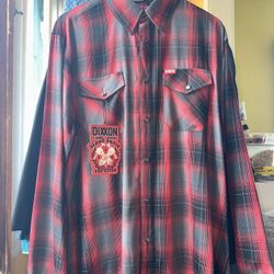 🔴🖤 Dixxon Flannel Company – Sweat, Blood And Tears Plaid Flannel | Size L | Brand New