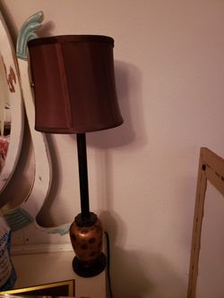 Brown desk lamp