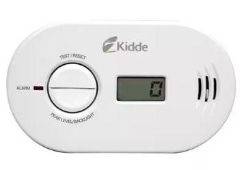 Kidde Firex AA Battery Powered Carbon Monoxide Detector with Digital Display and LED Warning Li.