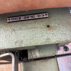 Vintage Industrial Overlock Sewing Machine – Japanese Motor – DCZ-361C-D3
