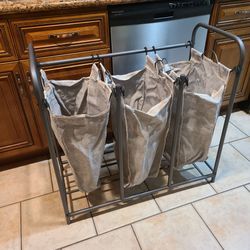 Better Homes & Gardens Oversized 3 Bag Wheeled Laundry Sorter