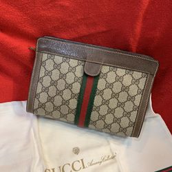 Authentic Gucci vintage GG Web Travel Tote In Great Shape