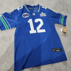 Seahawks Jersey Jerseys Med To 3xl ..12th Fan