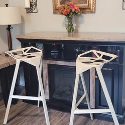  4 Barstools Aluminum 