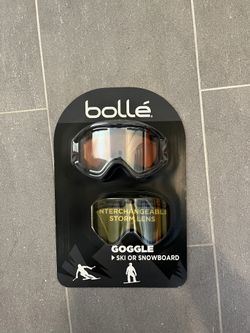 Bolle Snowboard Ski Winter Sports Goggles W/ Interchangable Storm Lens  