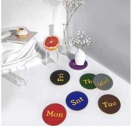 Felt Coasters Set of 7